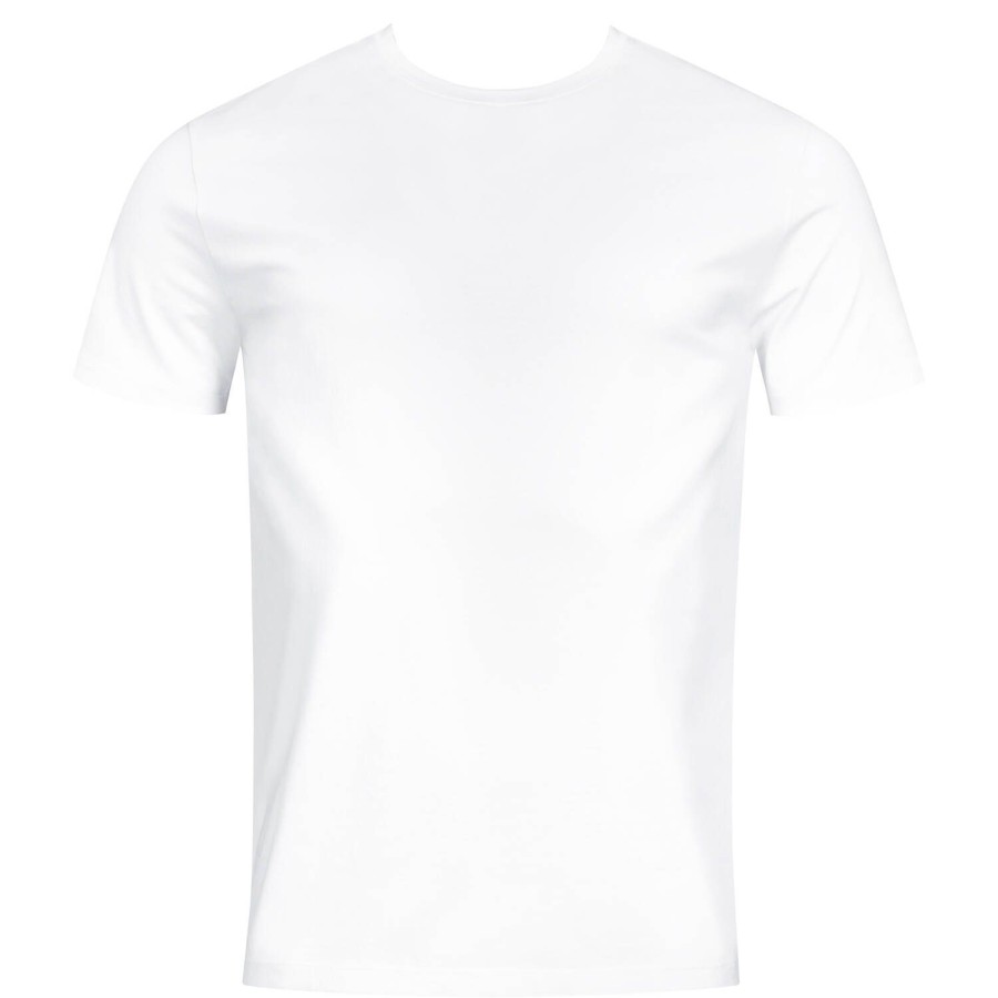 Homme Mey T-Shirt Et Debardeur Homme | T-Shirt Homme En Coton Blanc