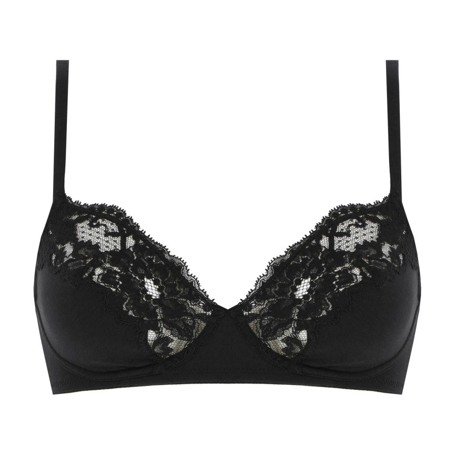 Soutiens-Gorge La Perla | Soutien-Gorge Sans Armatures En Coton Noir