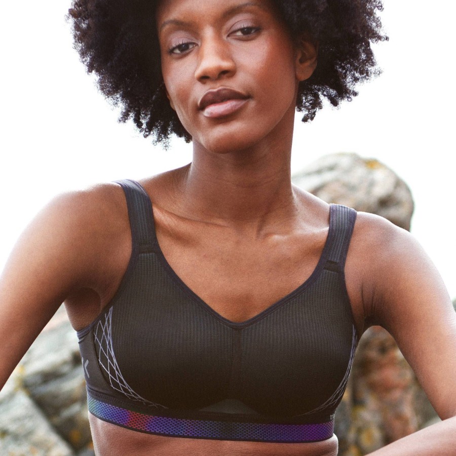 Soutiens-Gorge Triumph | Brassiere De Sport Minimiseur Cardio Cloud Noir