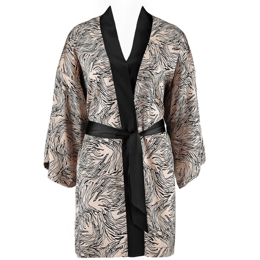 Lingerie De Nuit Aubade | Kimono En Soie Feline