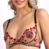 Soutiens-Gorge Edge o' Beyond | Soutien-Gorge Balconnet Red Roses