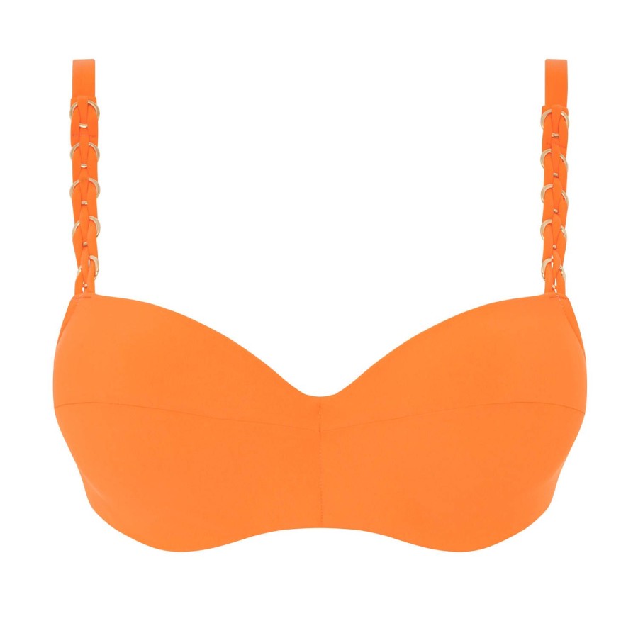 Maillots De Bain Chantelle Coques | Haut De Maillot De Bain Coques Armatures Orange