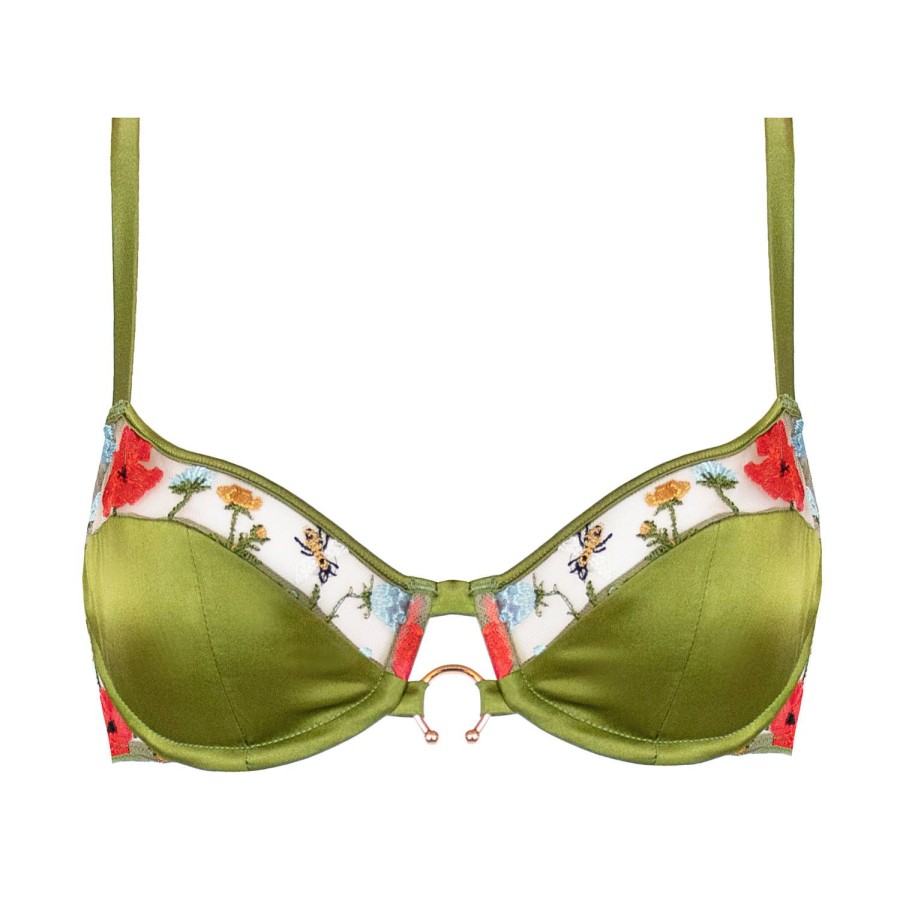 Soutiens-Gorge Studio Pia | Soutien-Gorge Balconnet En Soie Jungle