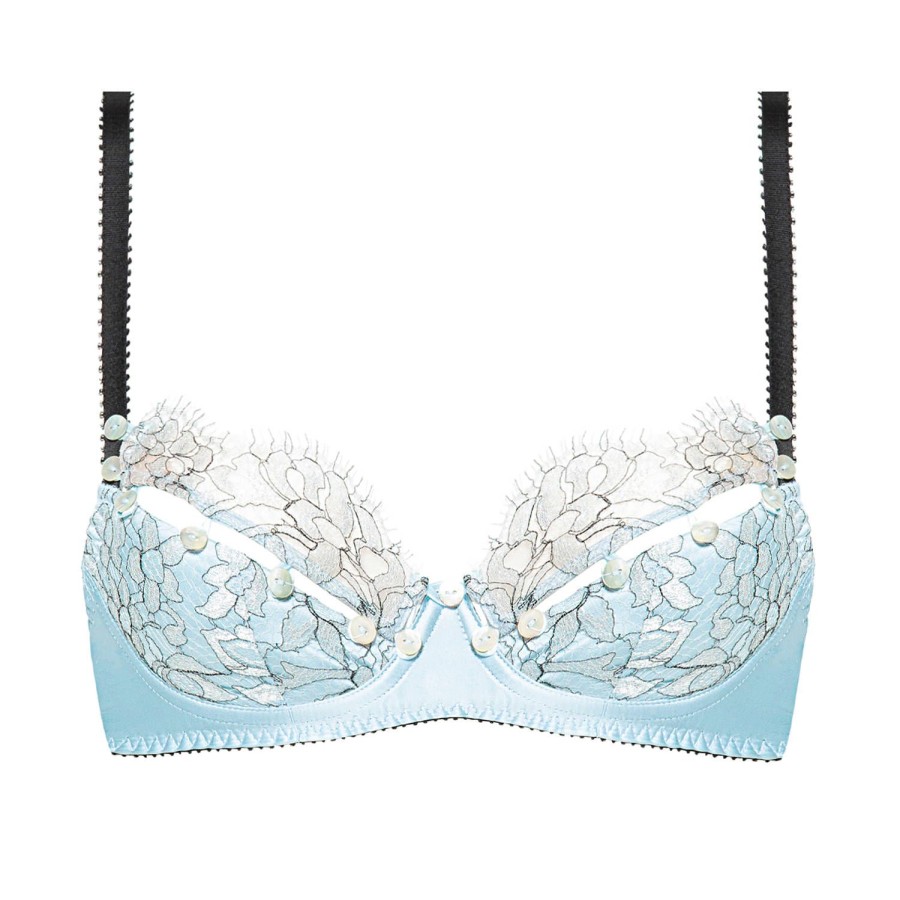 Soutiens-Gorge Edge o' Beyond | Soutien-Gorge Balconnet Ouvrable En Dentelle Ciel