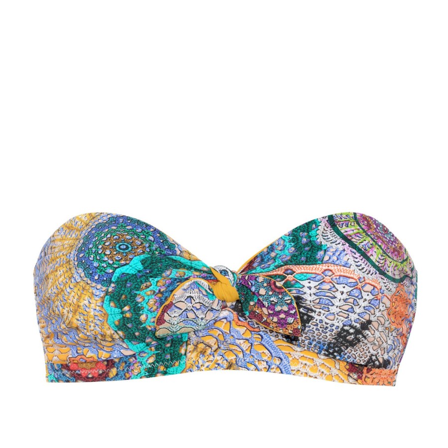 Maillots De Bain Pain de Sucre Bandeau | Haut De Maillot De Bain Bandeau Bahiu Multicolore