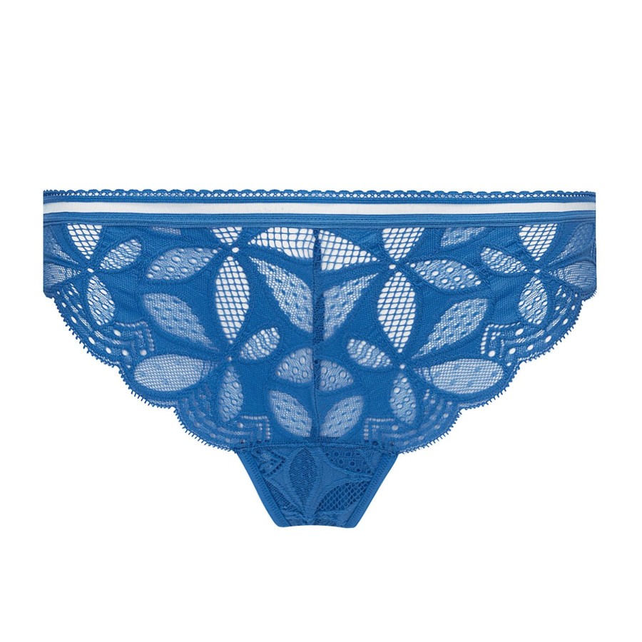 Culottes Antigel | Tanga En Dentelle Stricto Cobalt