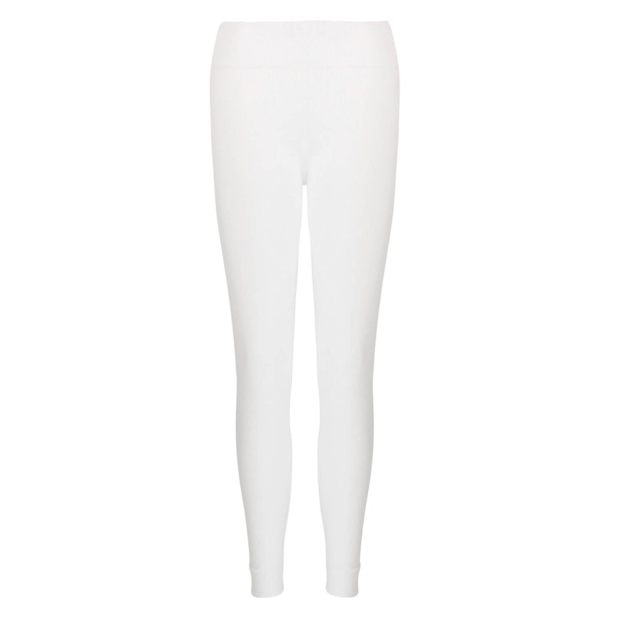 Lingerie De Nuit Oscalito | Legging En Coton Termotex Blanc