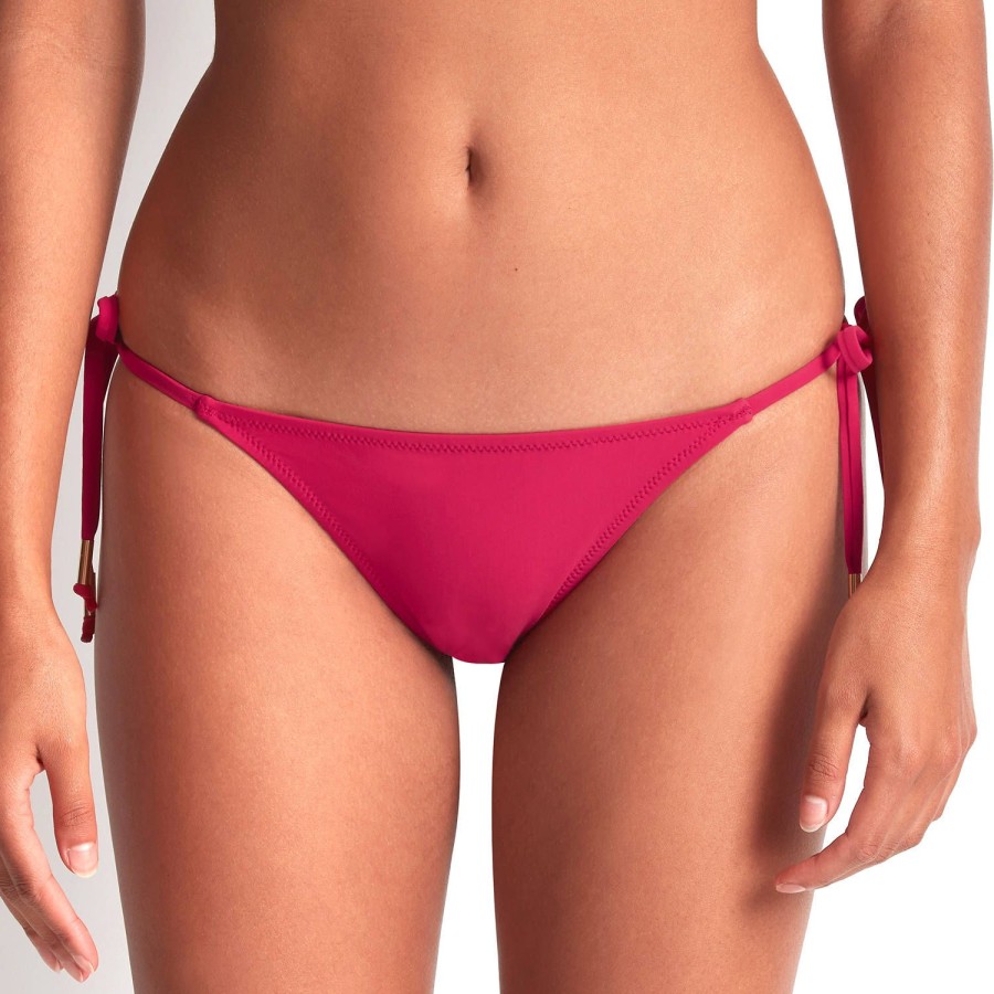 Maillots De Bain Aubade Bresilien / Tanga | Bas De Maillot De Bain Slip Mini-Coeur Hibiscus