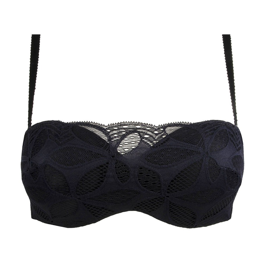 Soutiens-Gorge Antigel | Soutien-Gorge Bandeau Coques En Dentelle Noir