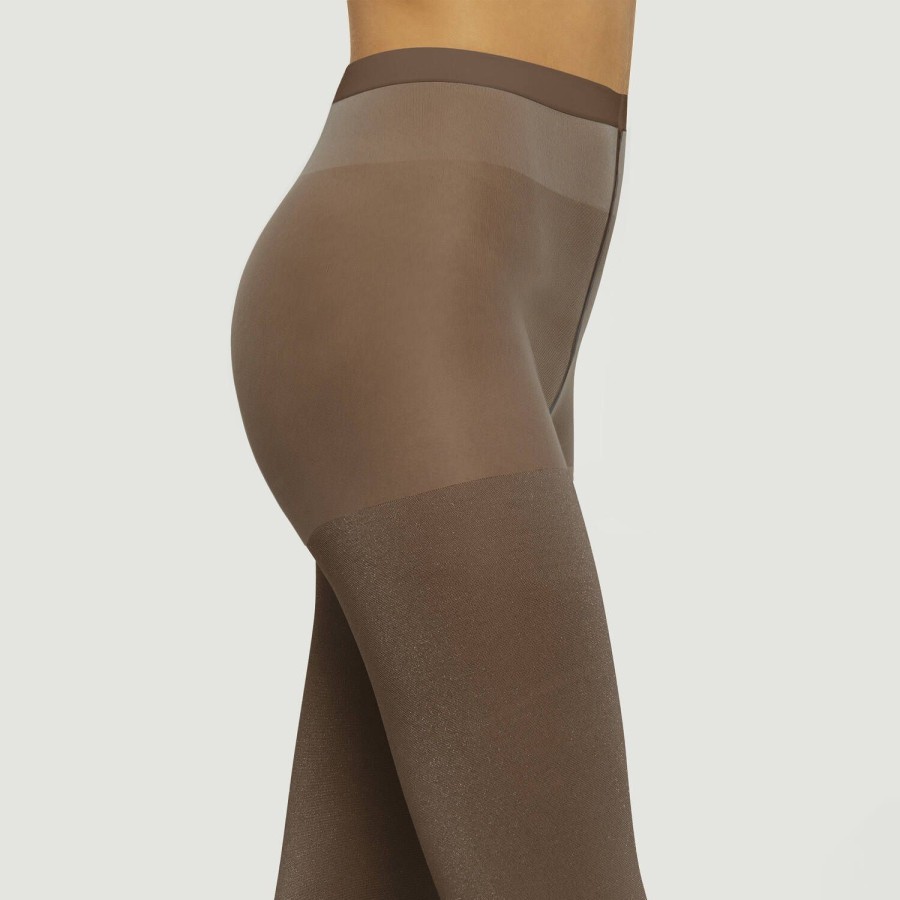 Lingerie Wolford | Collant 35 Deniers Umber/Silver