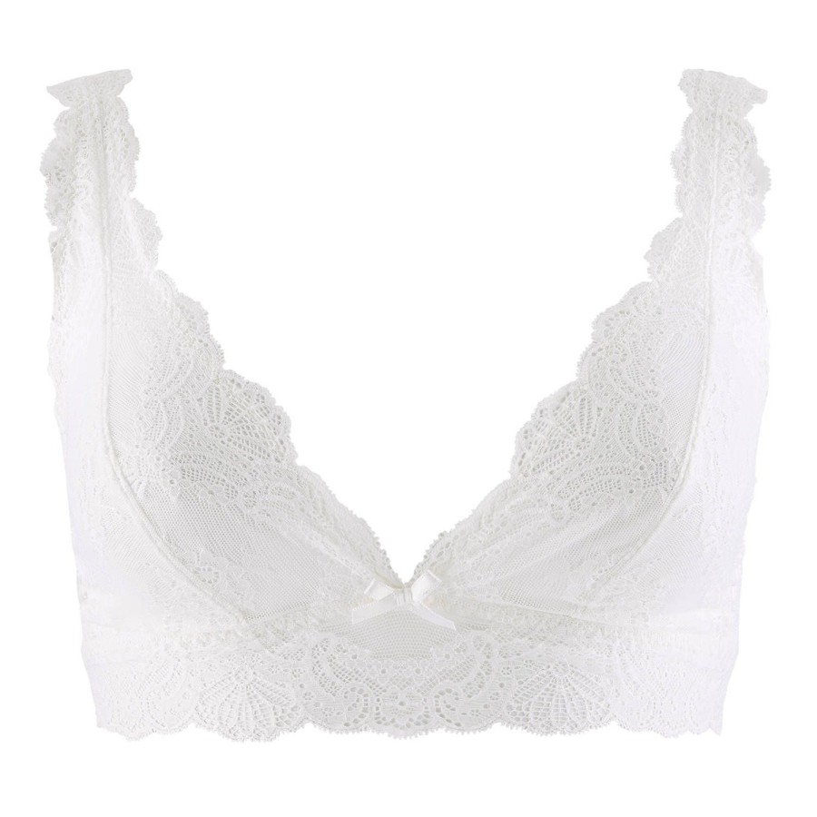 Soutiens-Gorge Aubade | Soutien-Gorge Triangle Sans Armatures En Dentelle Opale