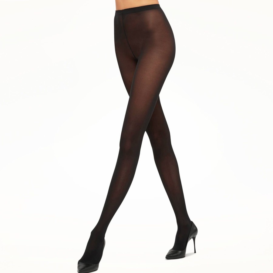 Lingerie Wolford | Collant Opaque 50 Deniers Noir