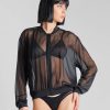 Lingerie De Nuit Maison Close | Bomber Noir