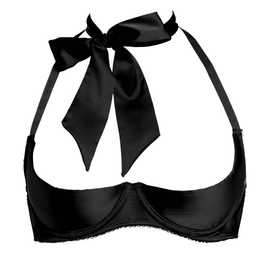 Soutiens-Gorge Dita Von Teese | Soutien-Gorge Ouvert En Satin Noir