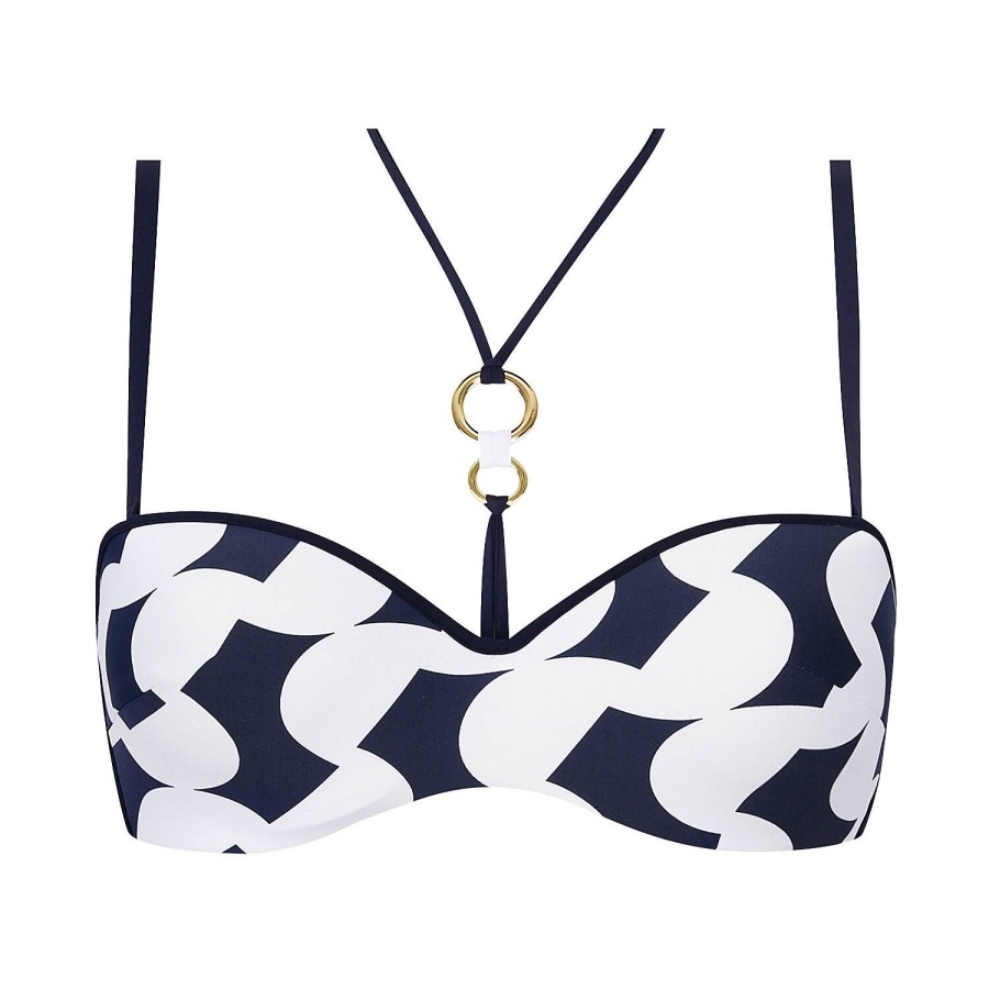 Maillots De Bain Lise Charmel Bandeau | Haut De Maillot De Bain Bandeau Coques Navy Croisiere