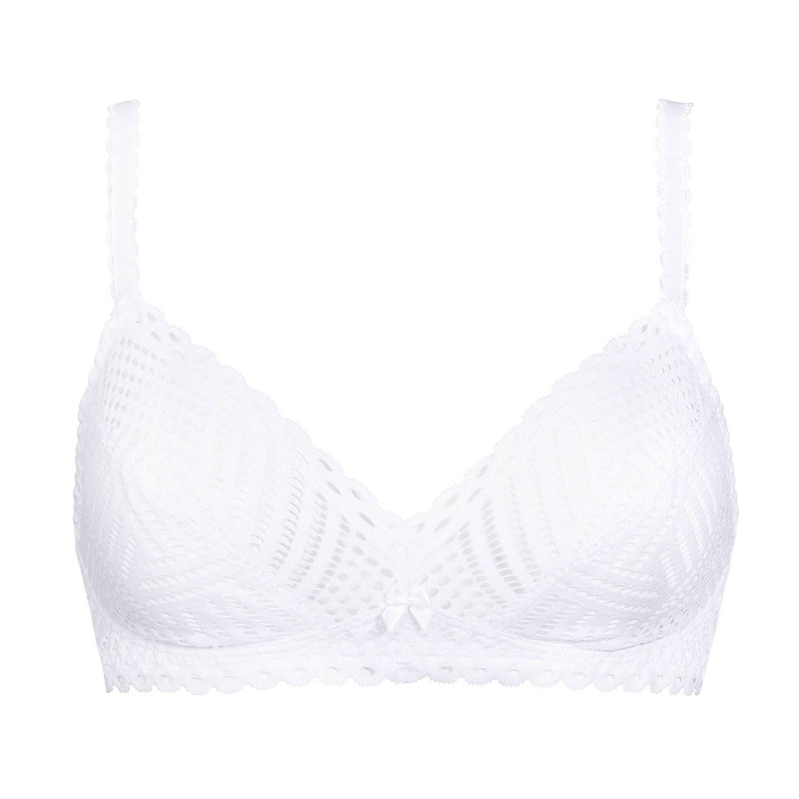 Soutiens-Gorge Antigel | Soutien-Gorge Sans Armatures Tressage Blanc