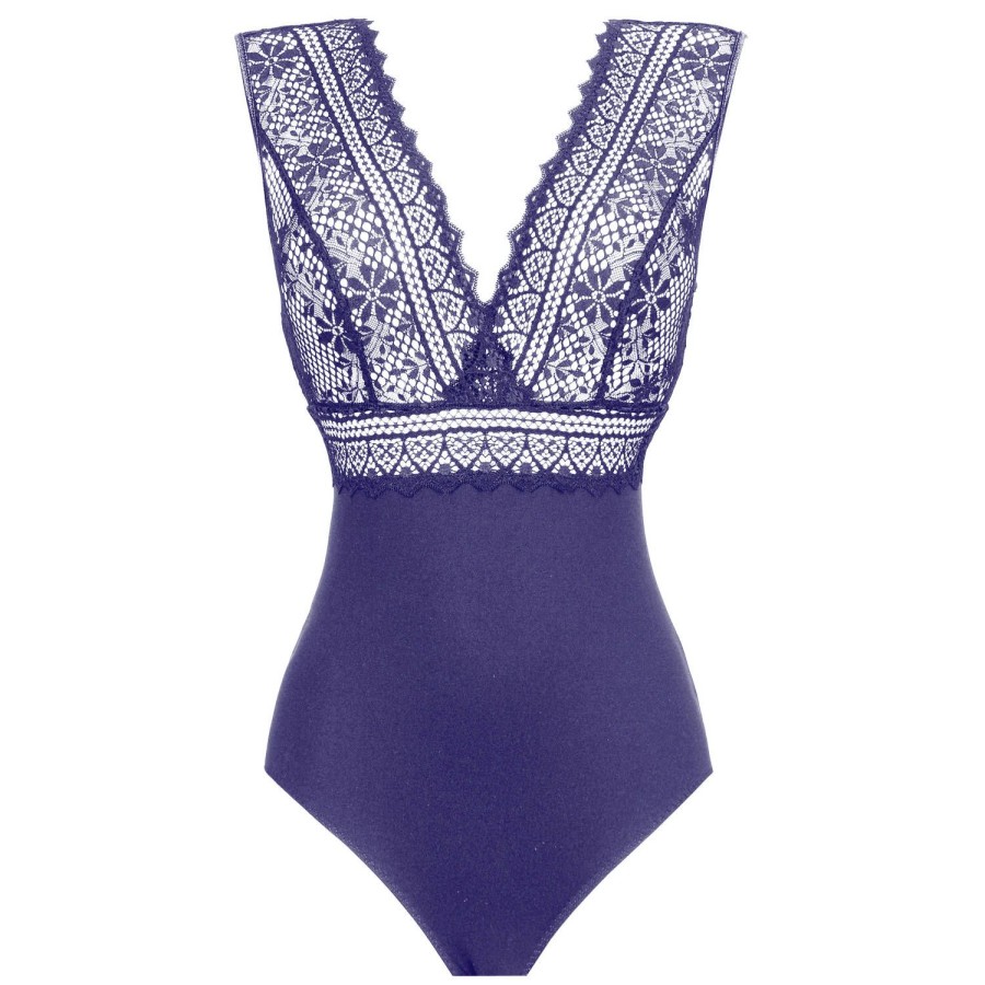 Lingerie Empreinte | Body Dark Purple