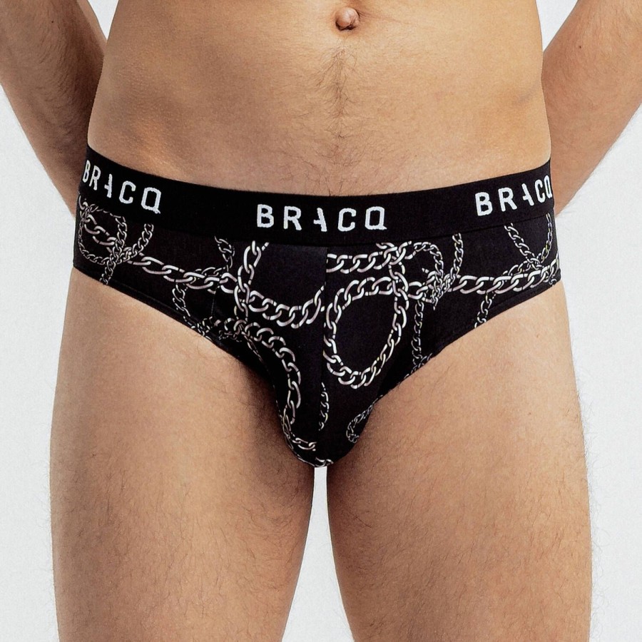 Homme Bracq Slip Homme | Slip Homme En Coton Noir