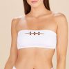 Maillots De Bain Pain de Sucre Bandeau | Haut De Maillot De Bain Bandeau Wave Blanc