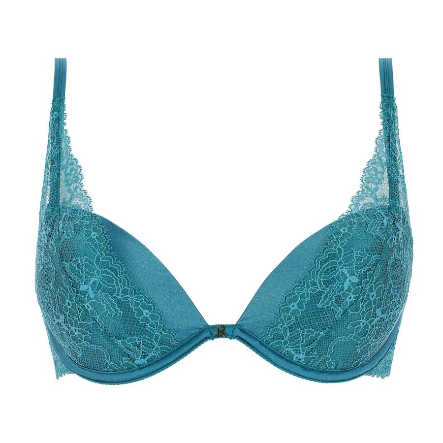 Soutiens-Gorge Ritratti Milano | Soutien-Gorge Push-Up En Dentelle Ardesia