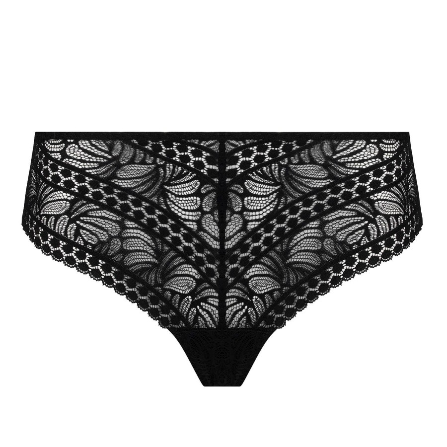 Culottes Antigel | Tanga En Dentelle Noir